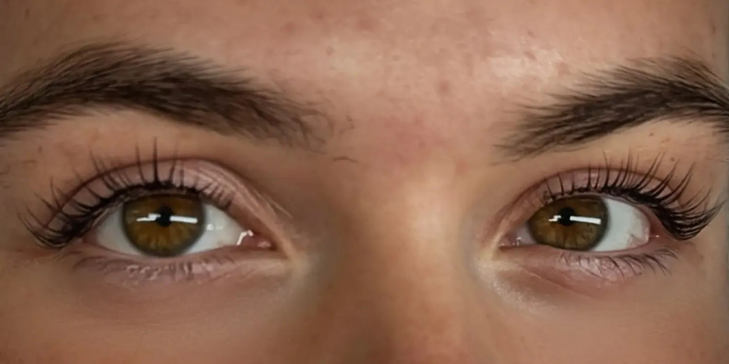 After: the same client's lashes by Envy Lashes London